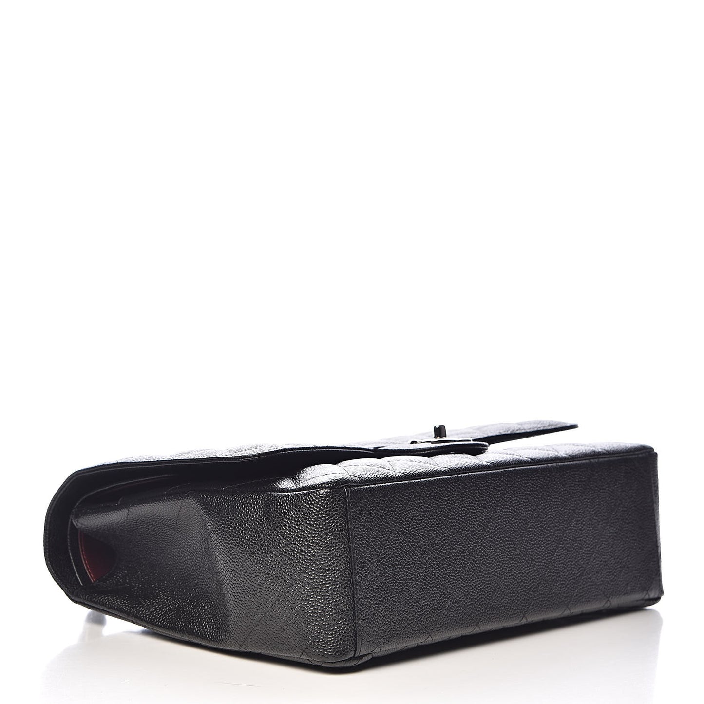 Caviar Quilted Maxi Double Flap Black