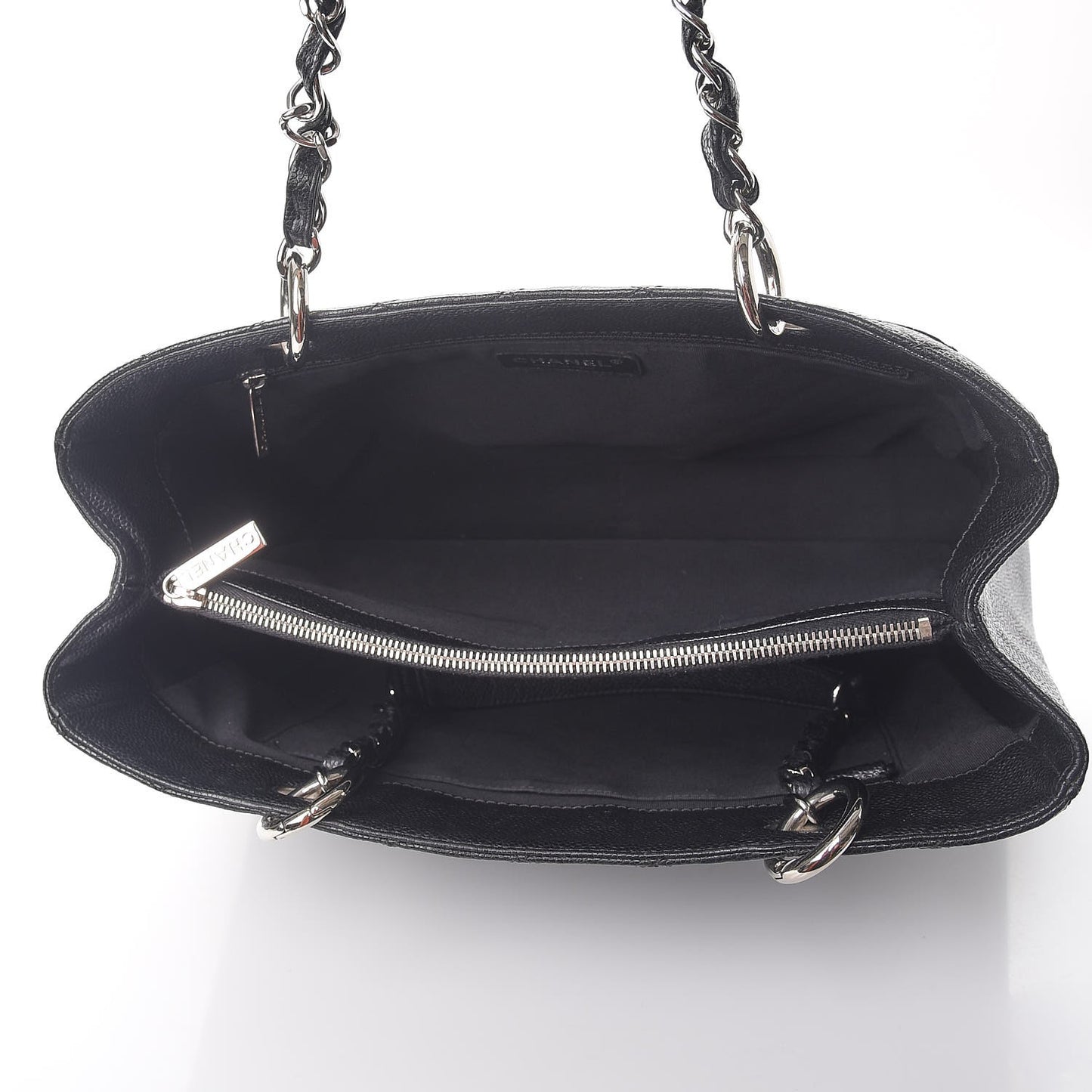 Caviar Quilted Grand Shopping Tote GST Black