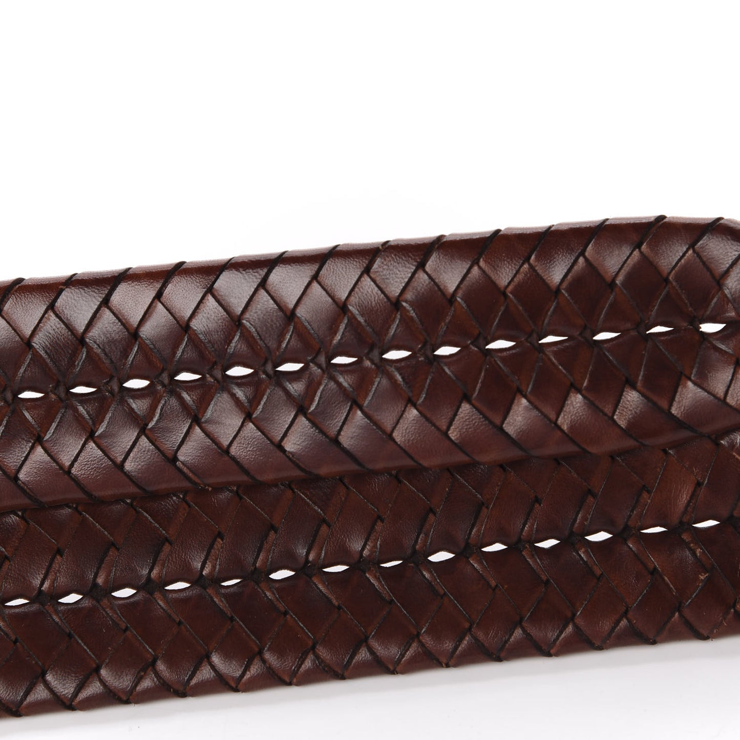 Calfskin Braided Double G 40mm Belt 90 36 Cuoio Bruciato