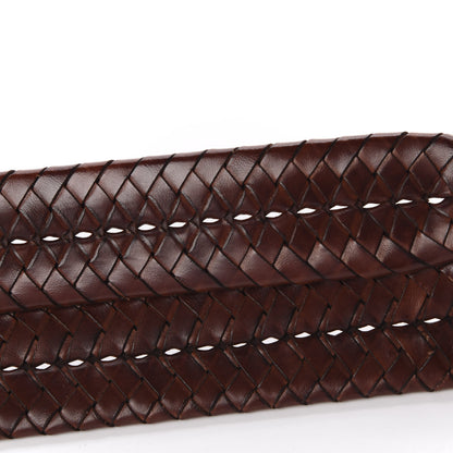 Gucci Calfskin Braided Double G 40mm Belt 90 36 Cuoio Bruciato 6 of 6