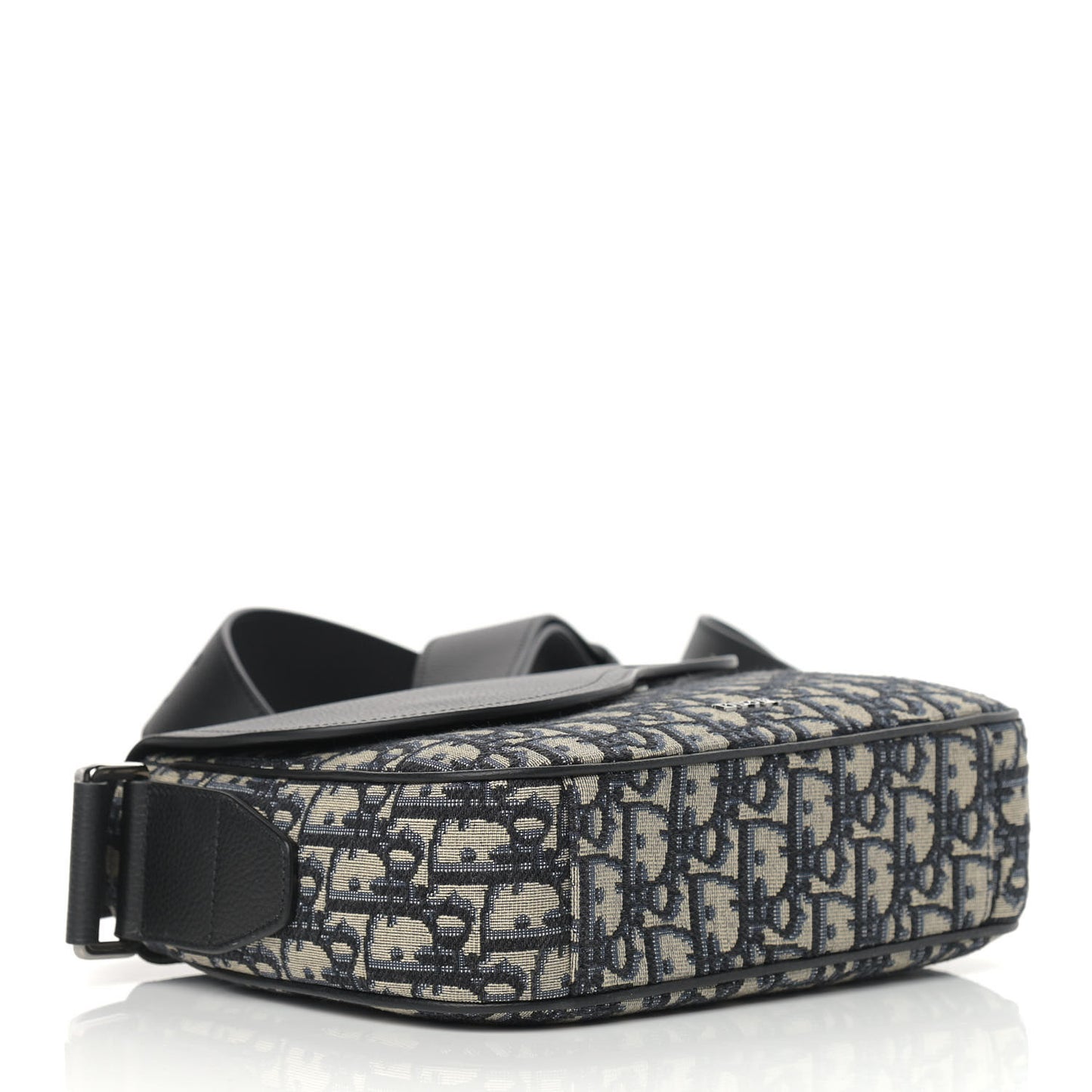 Oblique Saddle Messenger Beige Black