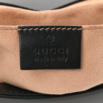 Gucci Calfskin Matelasse Mini GG Marmont Shoulder Bag Black 6 of 12