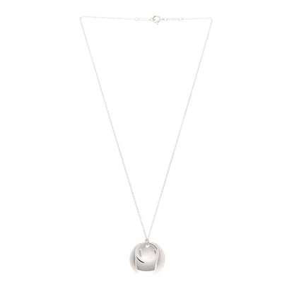 Tiffany Sterling Silver Elsa Peretti Round Disc Pendant Necklace 3 of 4