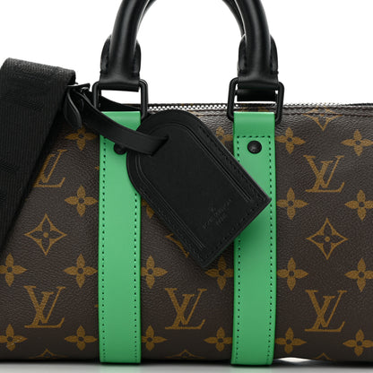 Louis Vuitton Monogram Macassar Keepall Bandouliere 25 Minty Green 7 of 12