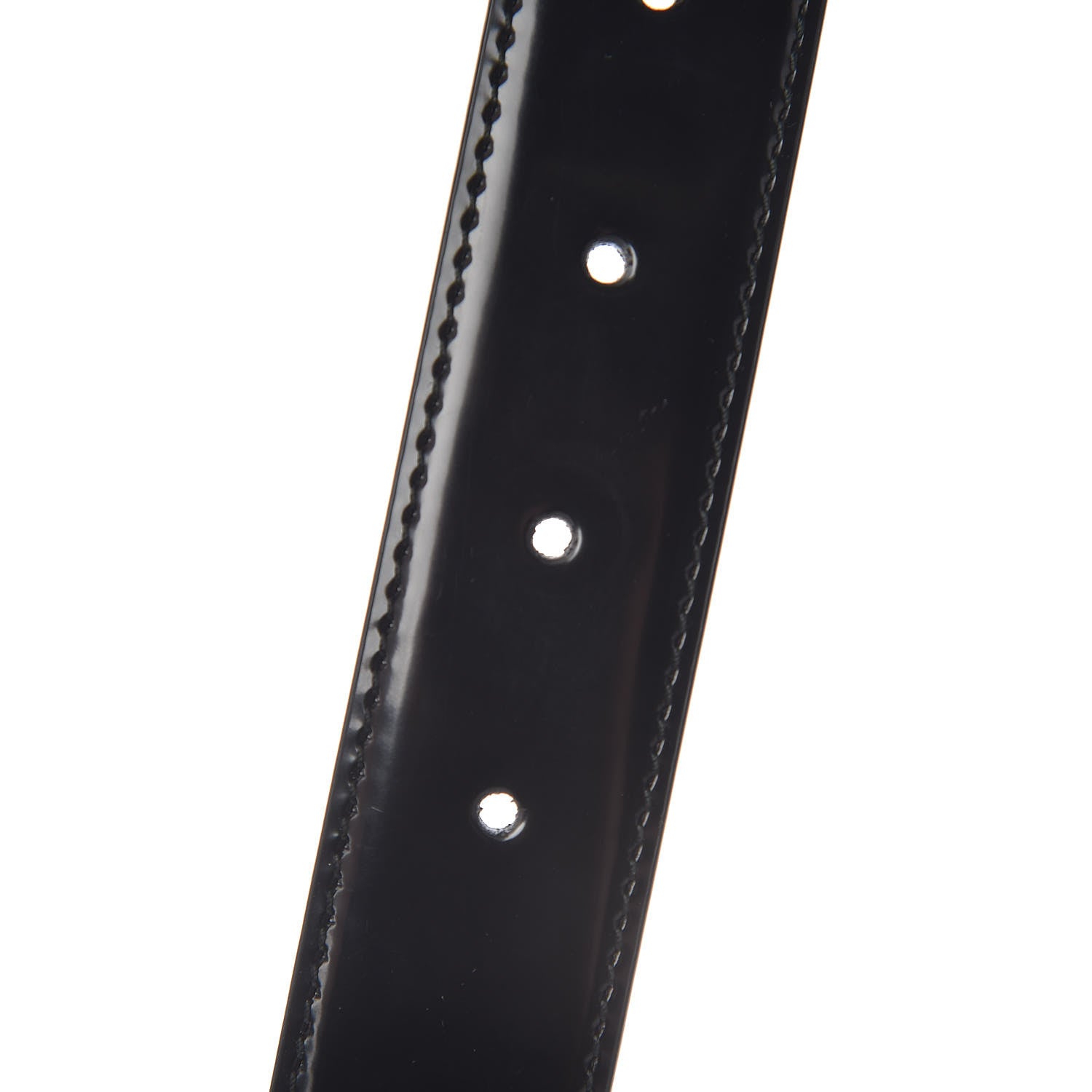 Gucci Leather Crystal Pearl Interlocking G Belt 100 40 Black 5 of 6