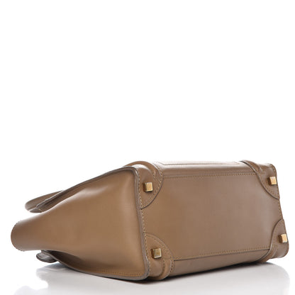 Celine Smooth Calfskin Micro Luggage Camel 4 of 14