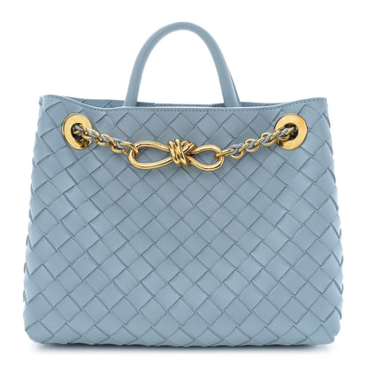 Bottega Veneta Nappa Intrecciato Small Andiamo Shoulder Bag Ice 1 of 9