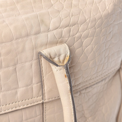Mulberry Calfskin Crocodile Embossed Bayswater Snowball White 13 of 21