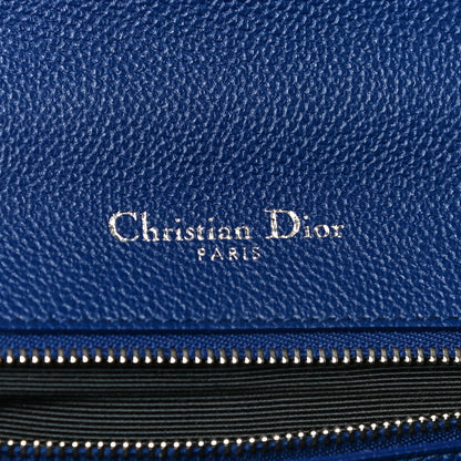 Christian Dior Grained Calfskin Small Diorama Flap Bag Bleu De Minuit 6 of 9