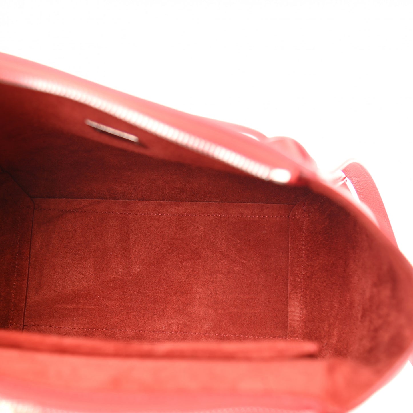 Baby Grained Calfskin Micro Belt Bag Coquelicot