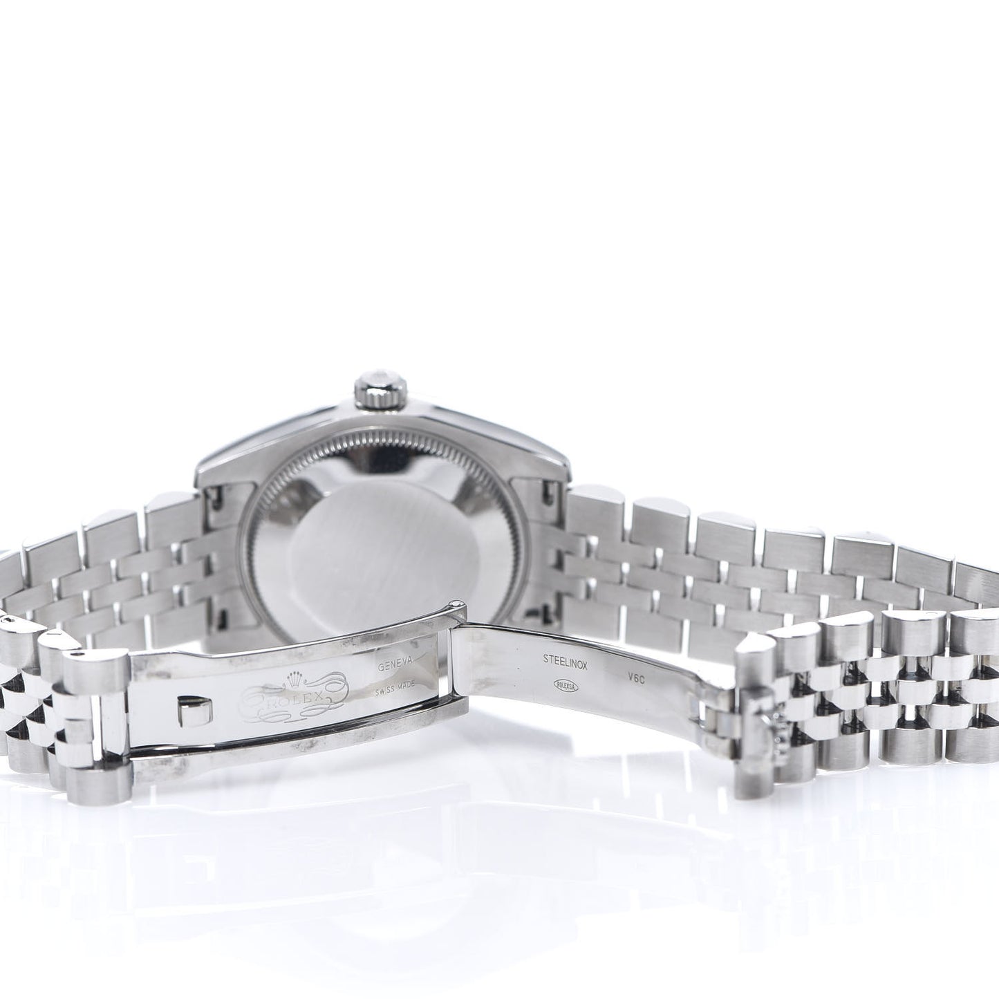 Stainless Steel 18K White Gold 31mm Oyster Perpetual Datejust Watch Pink Roman 178274