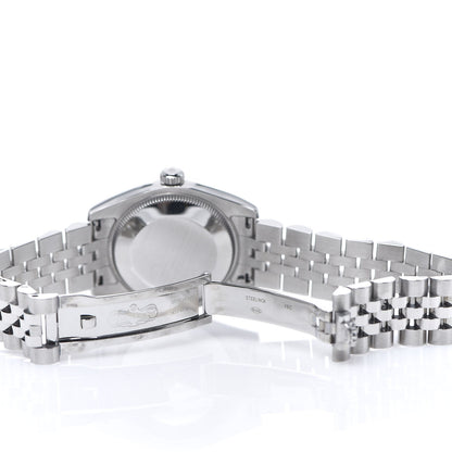 Rolex Stainless Steel 18K White Gold 31mm Oyster Perpetual Datejust Watch Pink Roman 178274 5 of 6