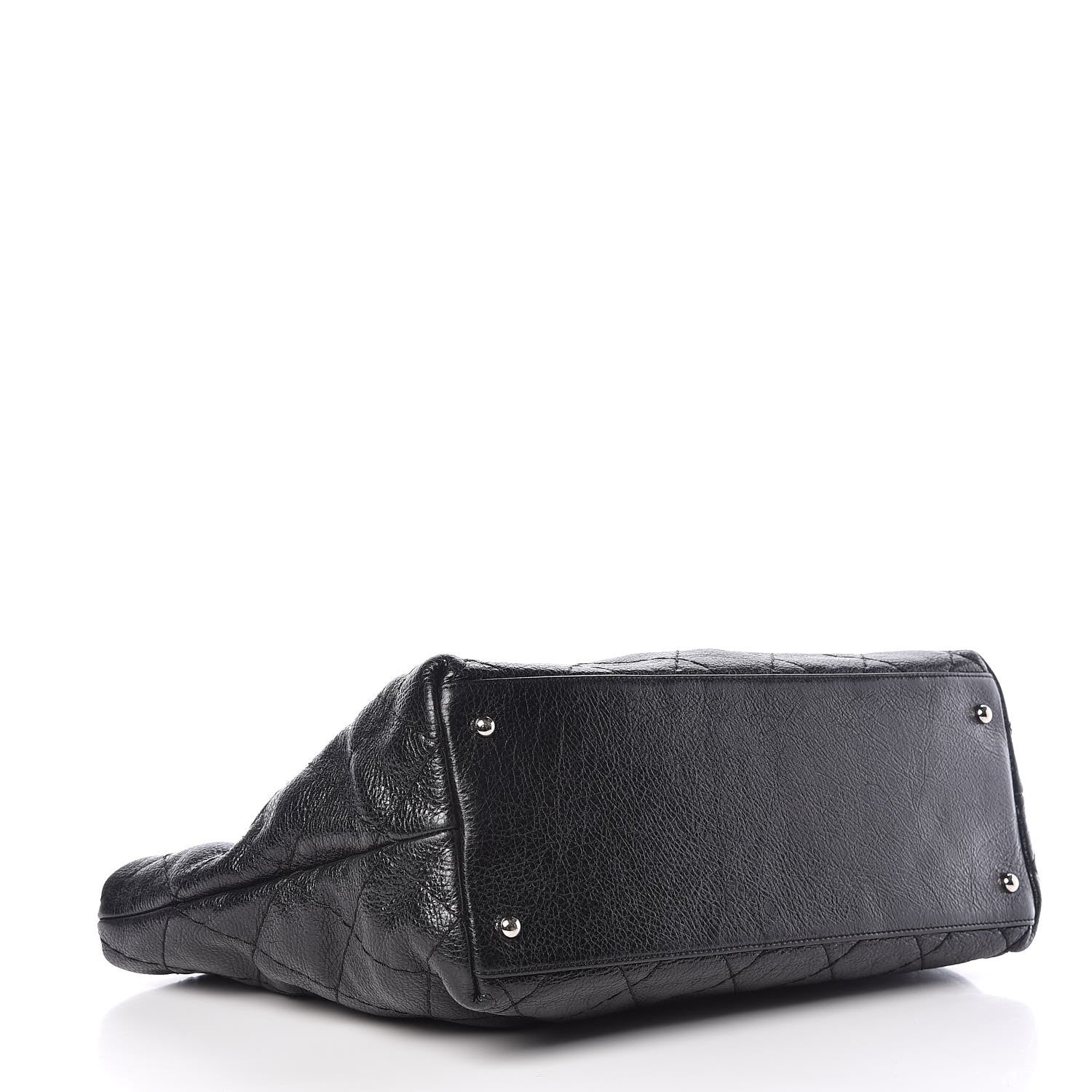 Chanel Glazed Calfskin Large On The Road Tote Black 4 of 10
