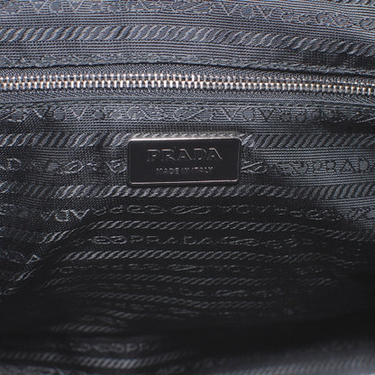 Prada Tessuto Nylon Leather Travel Tote Lino Black 6 of 7