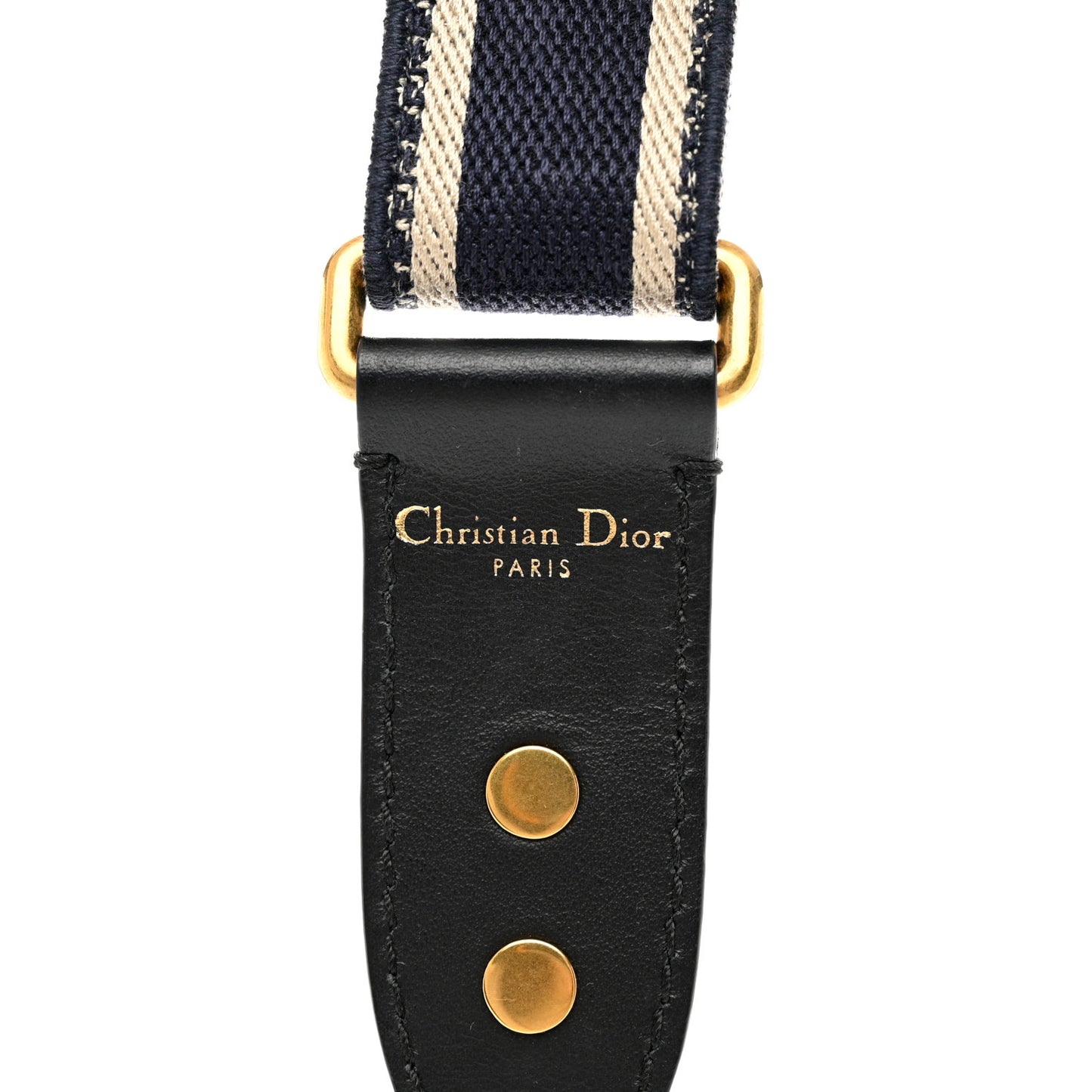 Canvas Embroidered Shoulder Strap Blue