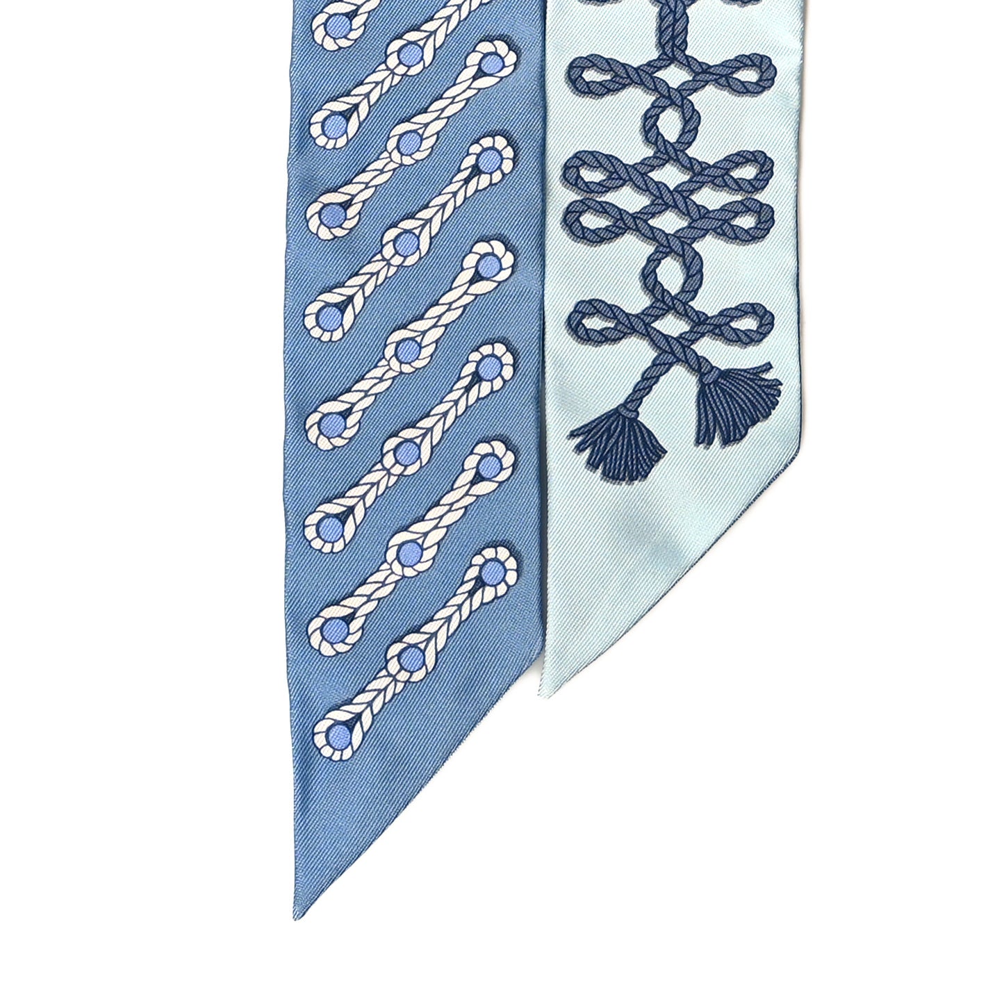 Silk Galons Et Brandebourg Twilly Ciel Ocean White