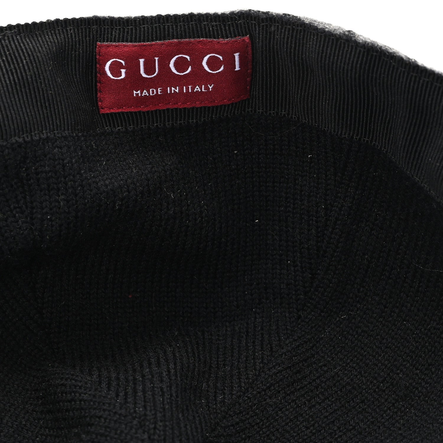 Gucci Covered Wool GG Monogram Baseball Hat M Grey Dark Grey Black 8 of 9