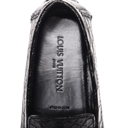 Louis Vuitton Mens Crocodile Monte Carlo Loafers 11 Black 7 of 9