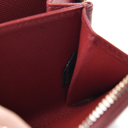 Prada Saffiano Metal Coin Purse Cherry 7 of 10