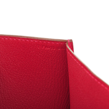 Hermes Tadelakt Medor 23 Clutch Rouge Vif 7 of 10