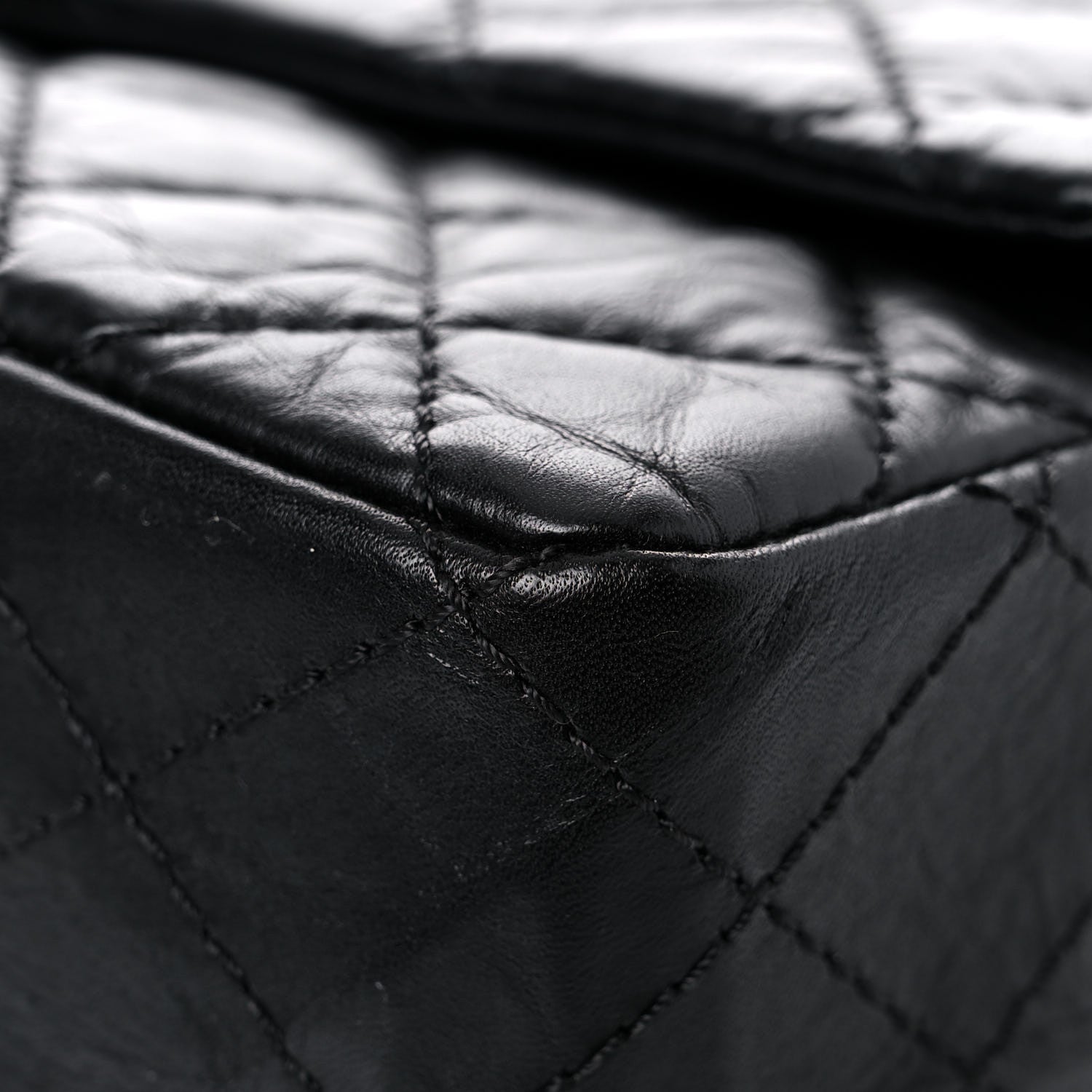 Chanel Aged Calfskin Quilted 2.55 Reissue 226 Flap Black 9 of 12