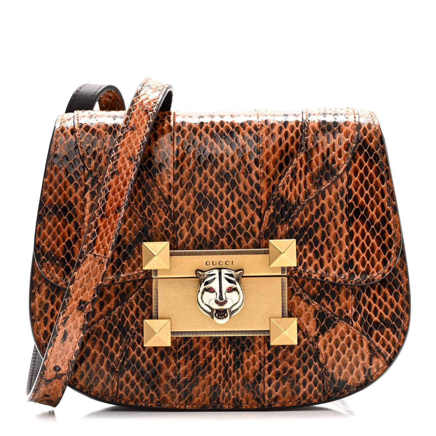 Gucci Elaphe Radiata Crystal Small Osiride Shoulder Bag Bright Cuir Ruby 1 of 10