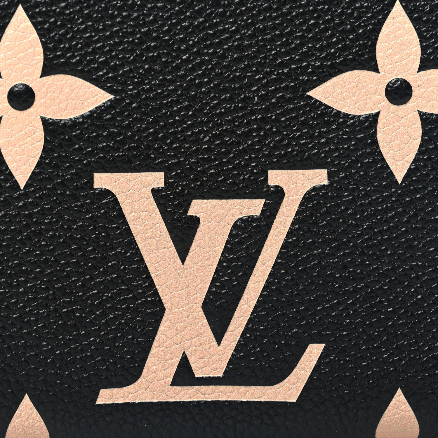 Louis Vuitton Empreinte Monogram Giant Zippy Coin Purse Black Beige 7 of 8