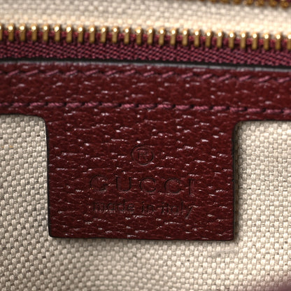 Gucci Monogram Textured Dollar Calfskin Small Horsebit 1955 Shoulder Bag Sahara Rubino Chardonnay 6 of 7