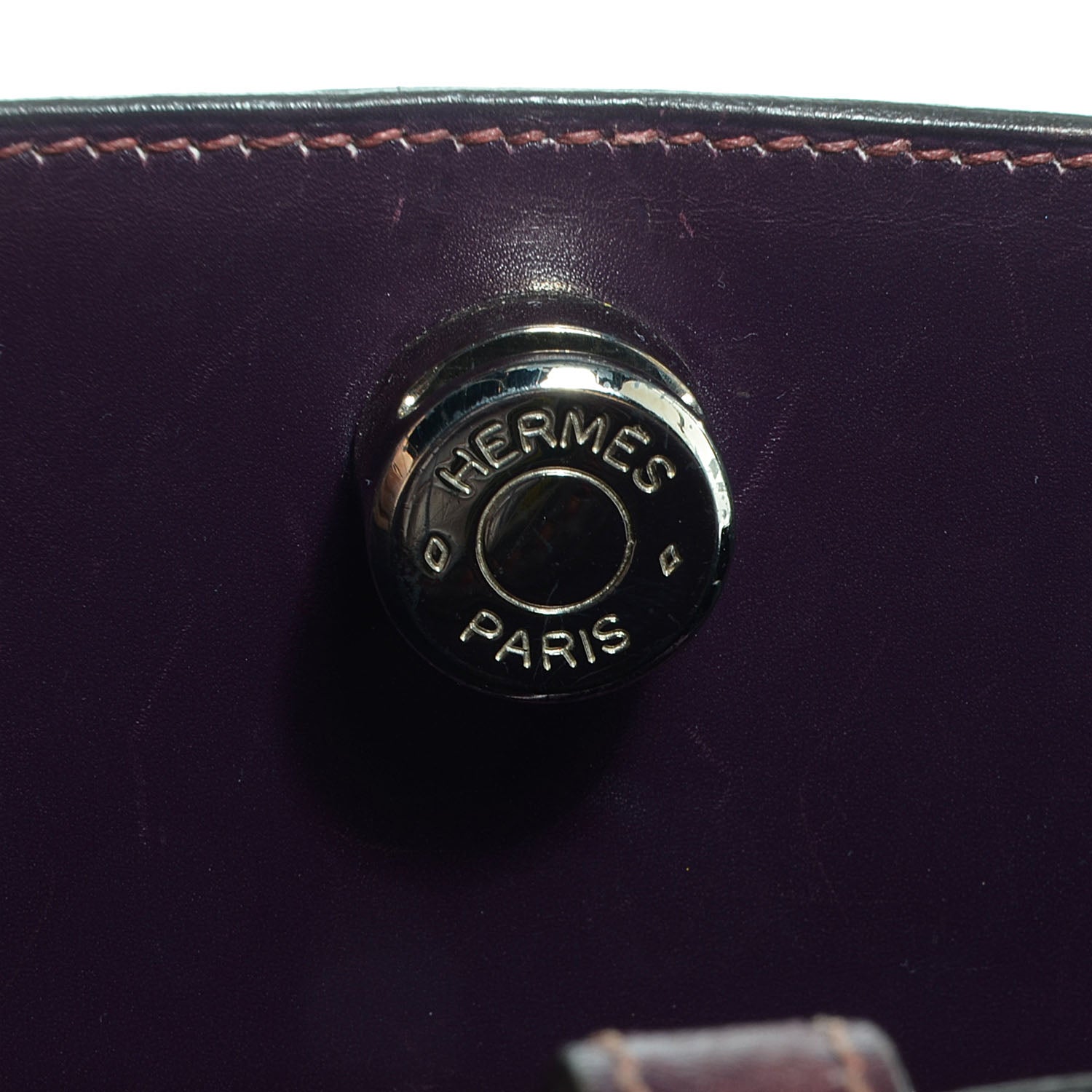 Hermes Box Leather Dalvy 30 Raisin 6 of 9