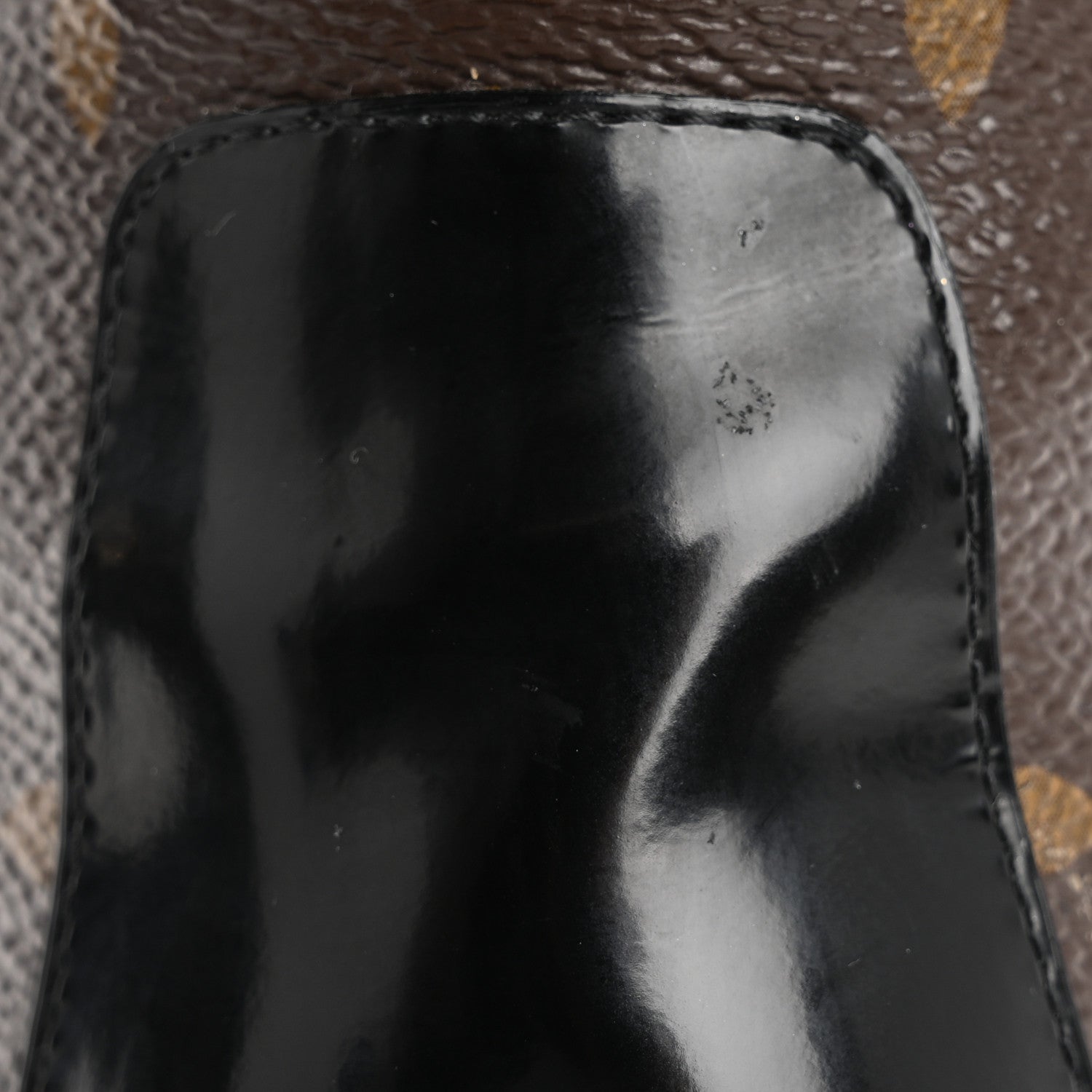 Louis Vuitton Glazed Calfskin Monogram Embellished Star Trail Ankle Boots 37.5 Black 13 of 14