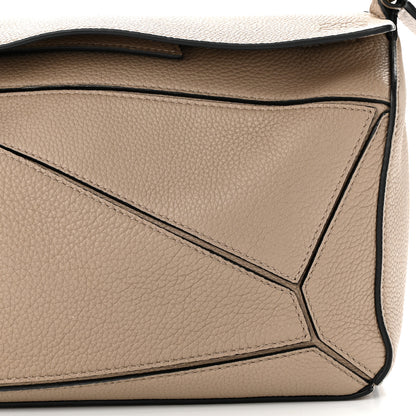Loewe Grained Calfskin Small Puzzle Bag Sand 7 of 9