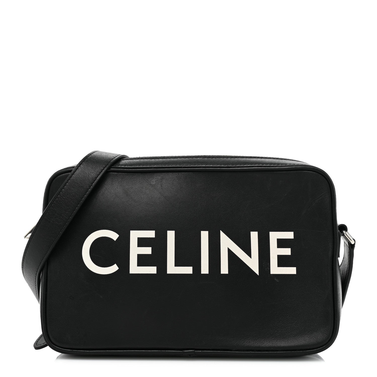 Celine Smooth Calfskin Medium Messenger Bag Black 1 of 17
