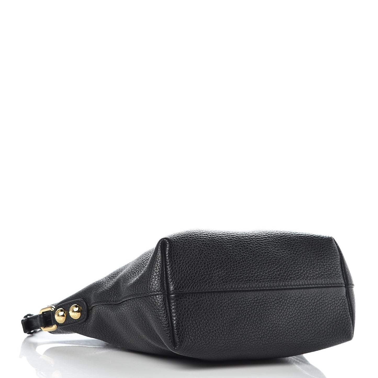 Pebbled Calfskin Small Tote Black
