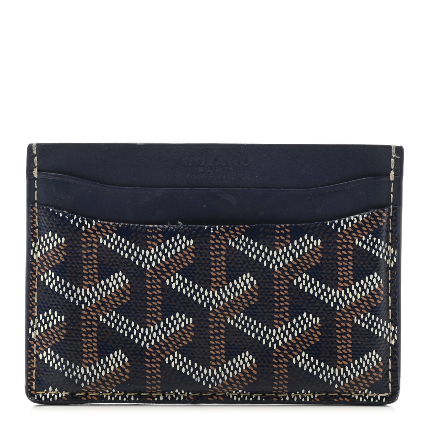Goyardine Saint Sulpice Card Holder Navy