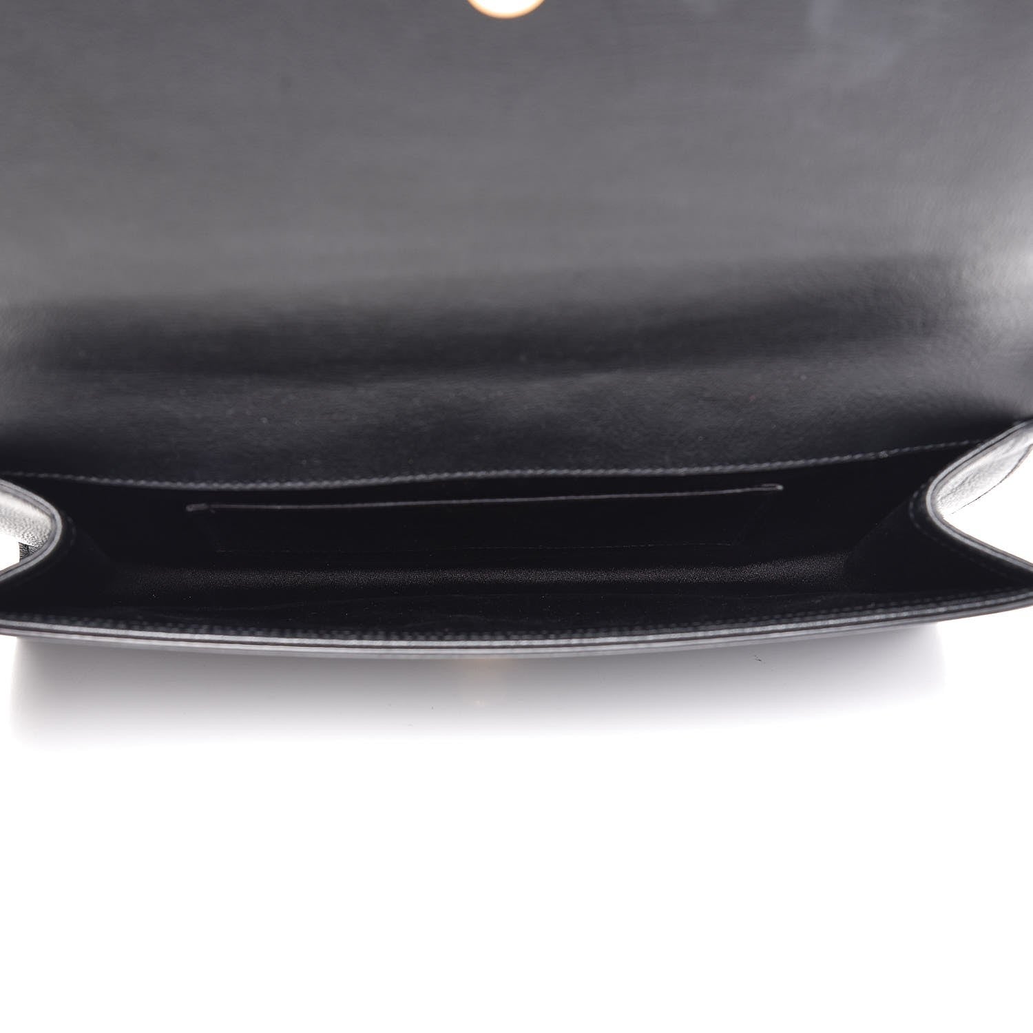 Saint Laurent Calfskin Monogram Large Belle De Jour Clutch Black 5 of 8
