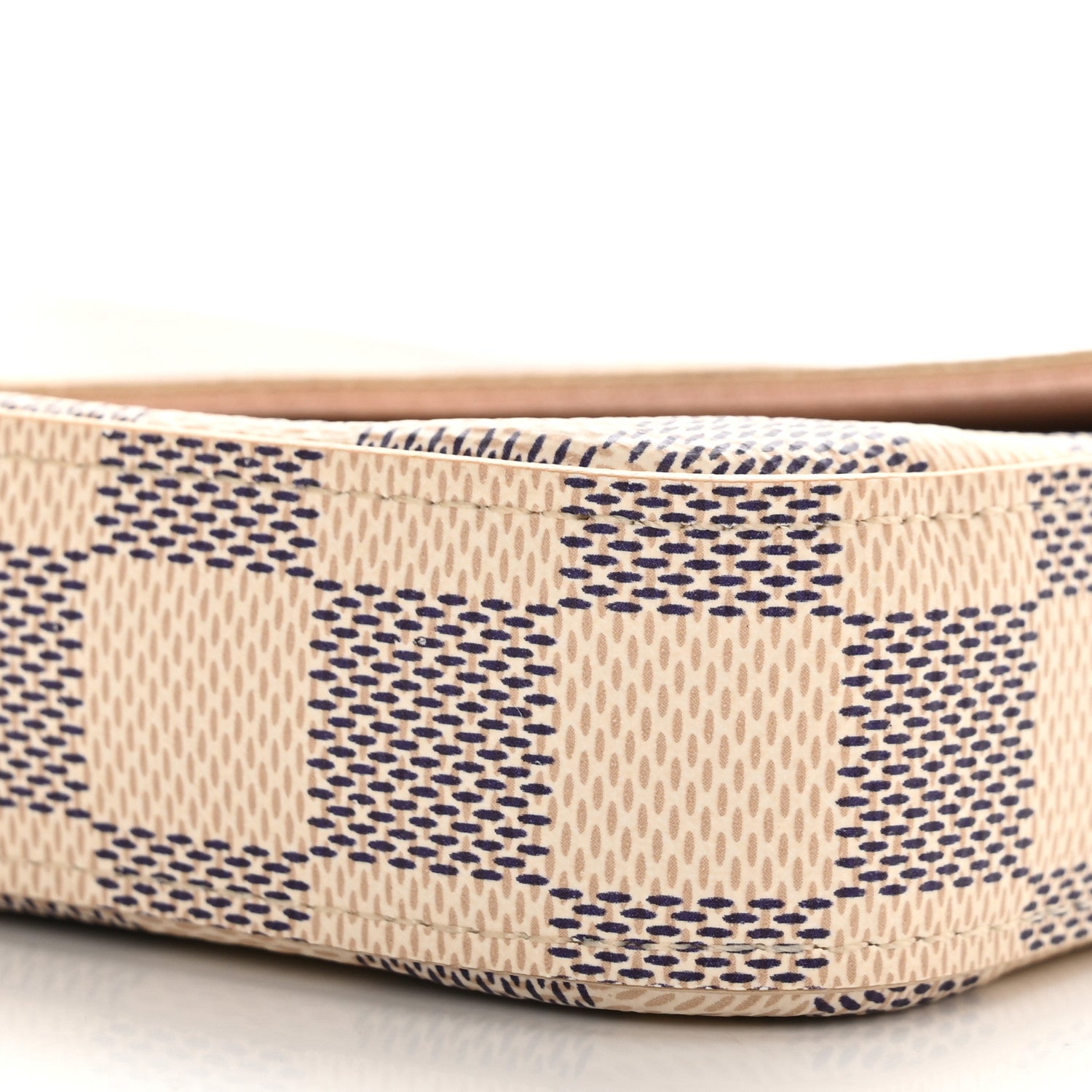 Louis Vuitton Damier Azur Pochette Felicie Chain Wallet Rose Ballerine 15 of 17