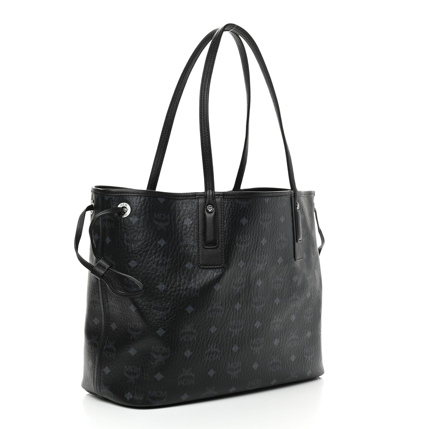 Visetos Medium Liz Reversible Shopper Tote Black