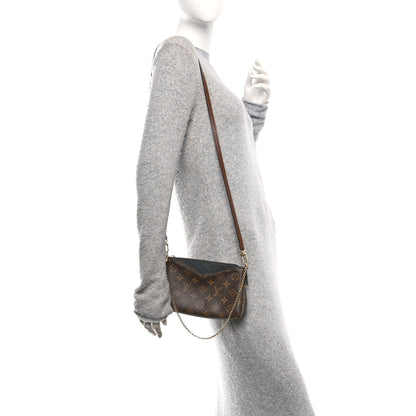 Louis Vuitton Monogram Pallas Clutch Black 2 of 11