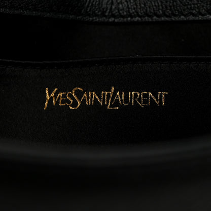 Saint Laurent Goatskin Monogram Large Belle De Jour Clutch Black 6 of 7