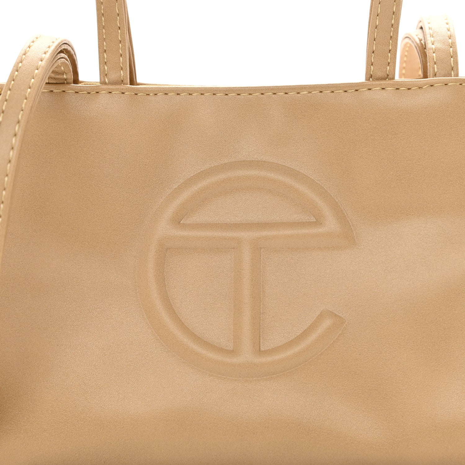 Telfar Vegan Leather Small Shopping Bag Cream 9 of 9