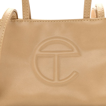 Telfar Vegan Leather Small Shopping Bag Cream 9 of 9