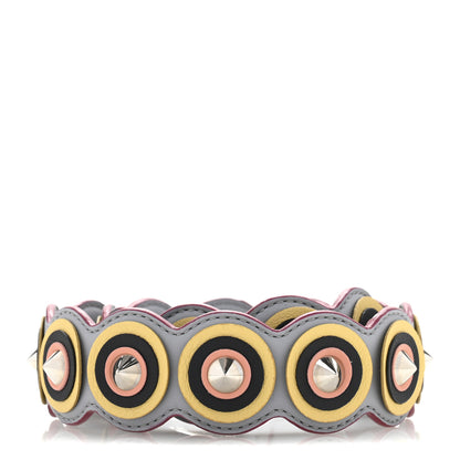 Fendi Vitello Dolce Spike Studded Circle Strap You Ardesia Multicolor 2 of 7