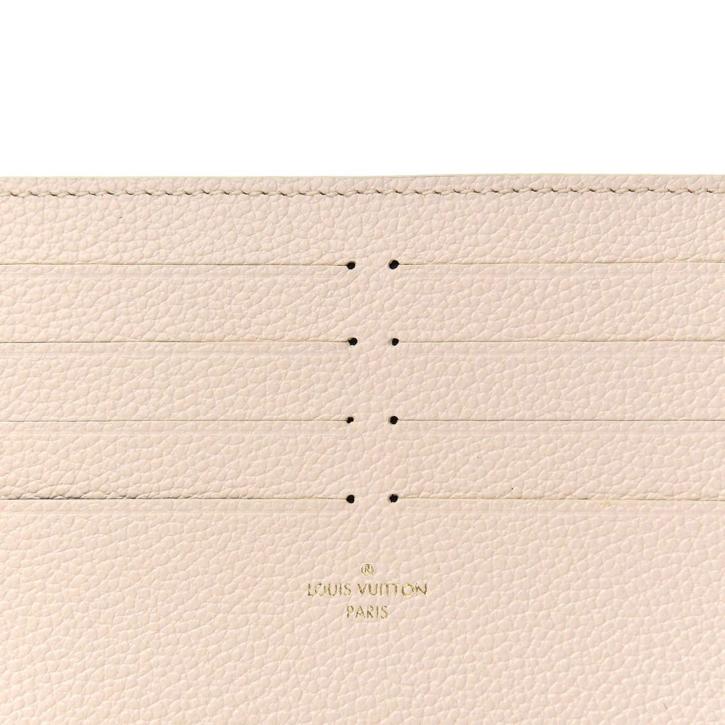 Calfskin Felicie Chain Wallet Card Holder Insert Cream