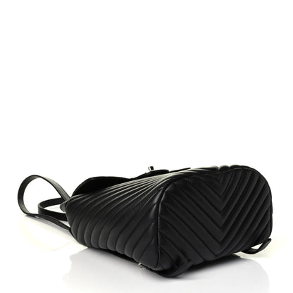 Chanel Calfskin Chevron Quilted Small Urban Spirit Backpack Black 3 of 6