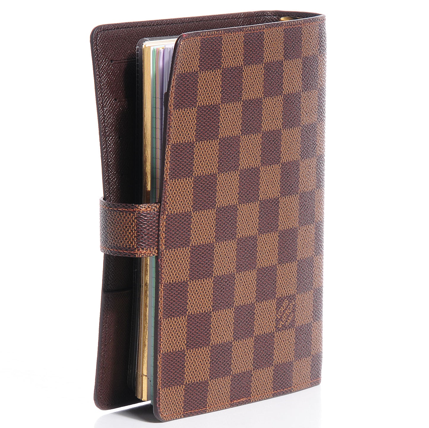Damier Ebene Medium Ring Agenda Cover