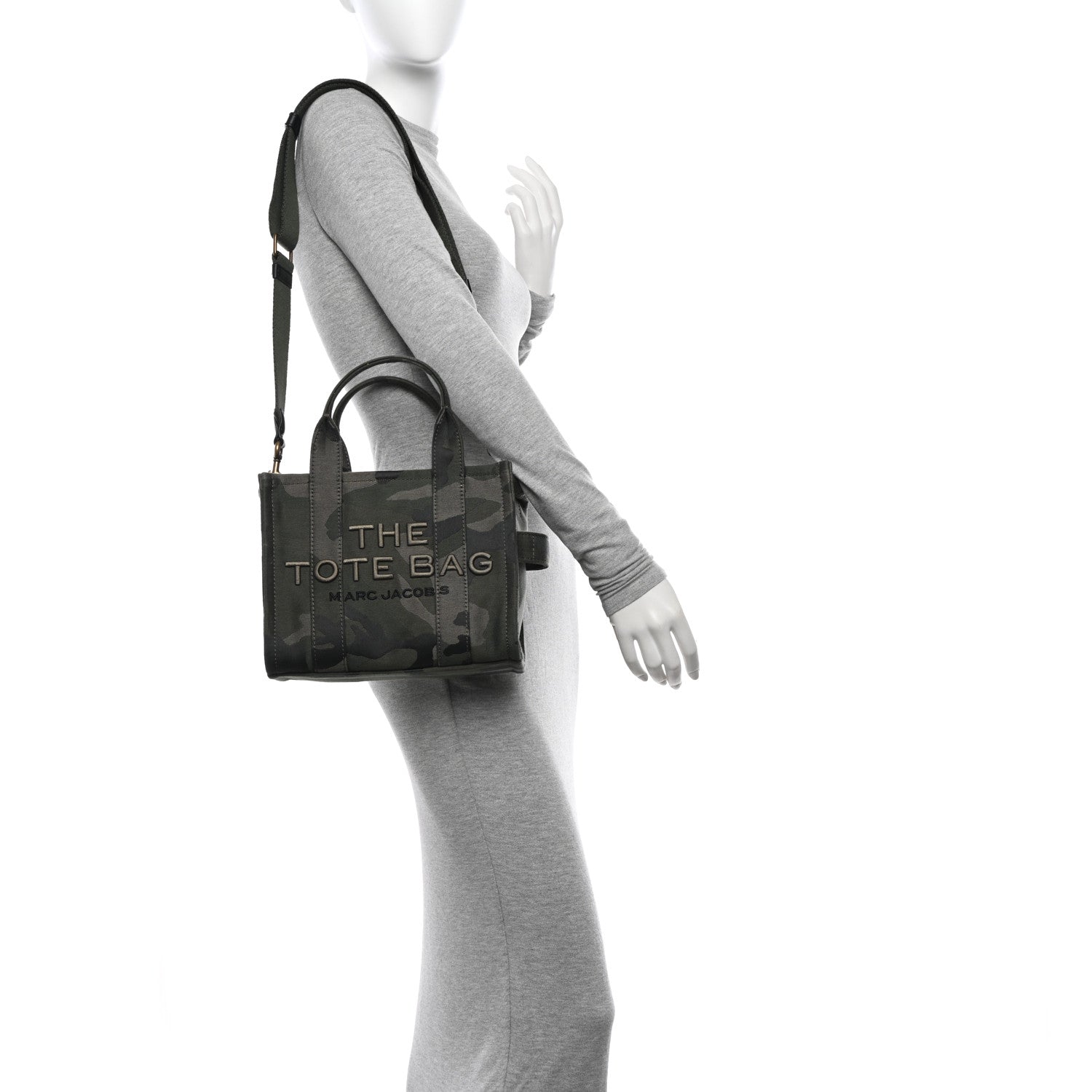 Marc Jacobs Canvas Camouflage Small The Tote Bag Khaki 2 of 11