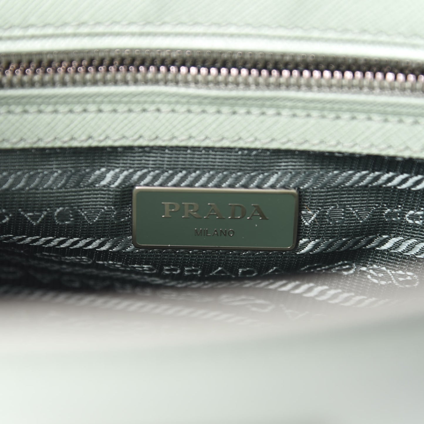 Saffiano Lux Small Galleria Double Zip Tote Acquamarina
