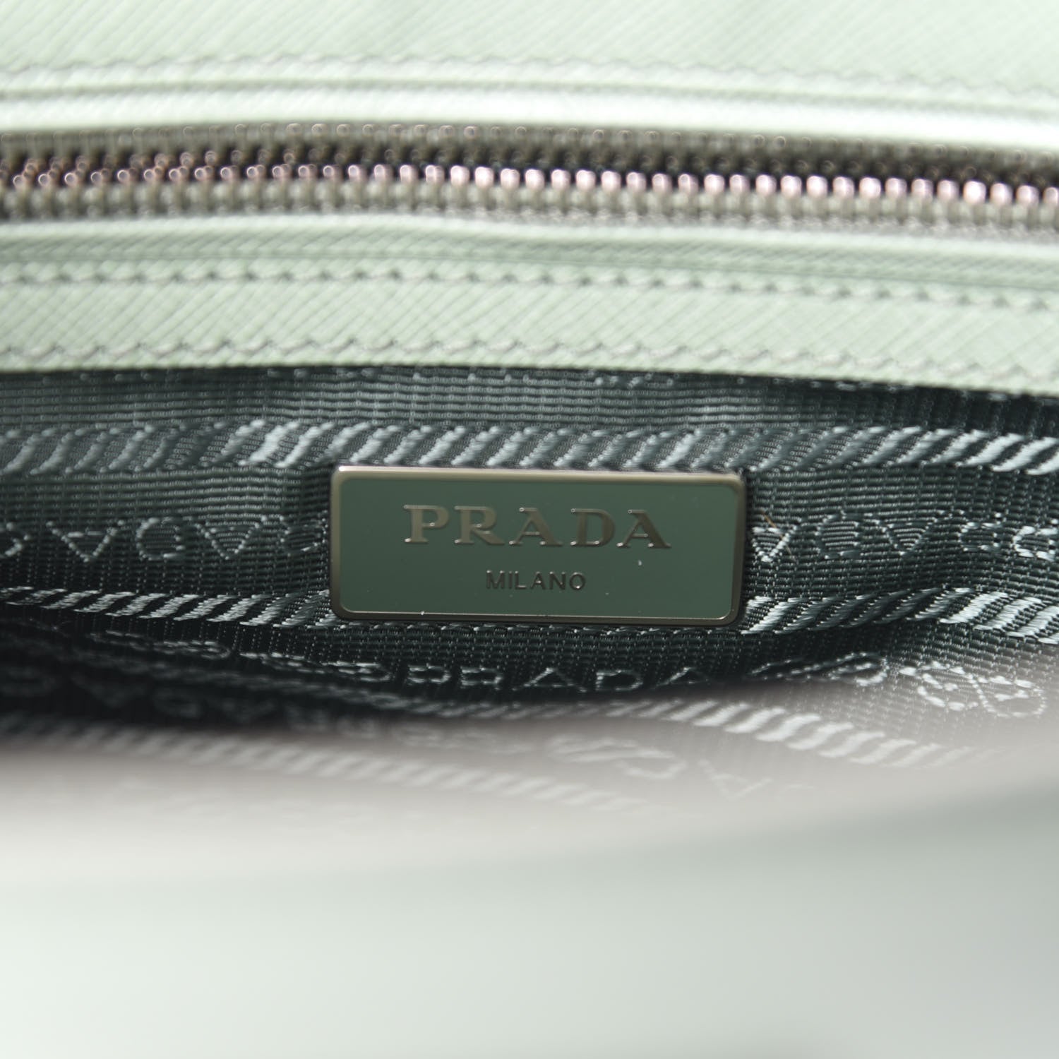 Prada Saffiano Lux Small Galleria Double Zip Tote Acquamarina 8 of 10