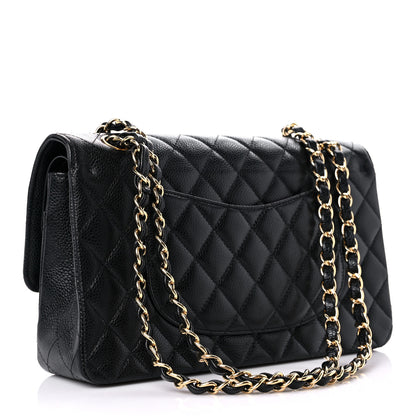 Chanel Caviar Quilted Medium Double Flap Black 3 of 13