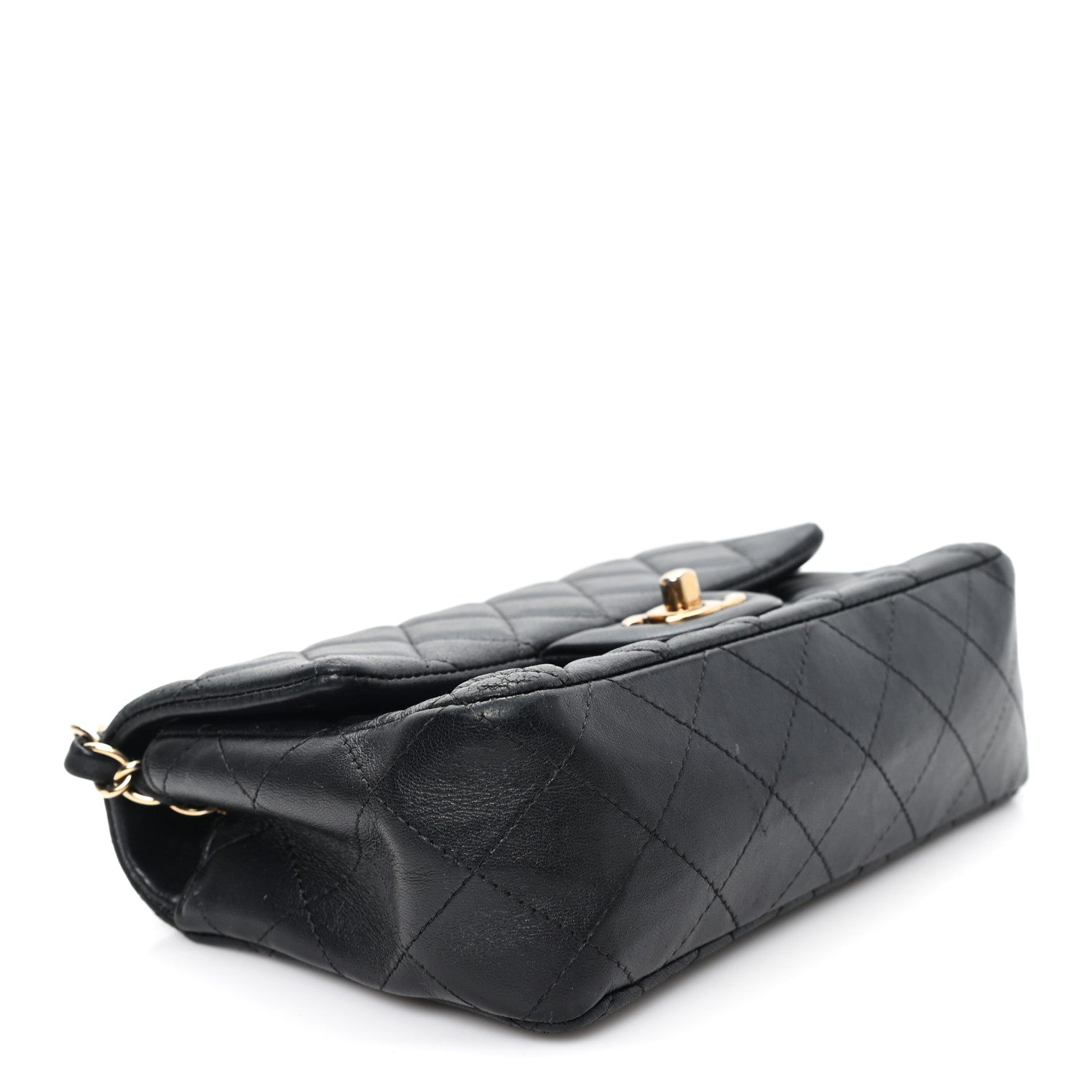 Chanel Lambskin Quilted Mini Rectangular Flap Black 4 of 11